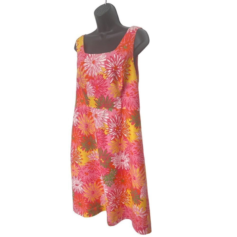 LK Bennett London womens dress 100% linen size 10 chest 38